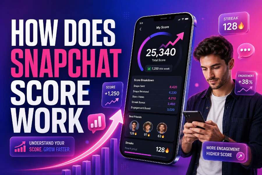 how does snapchat score work